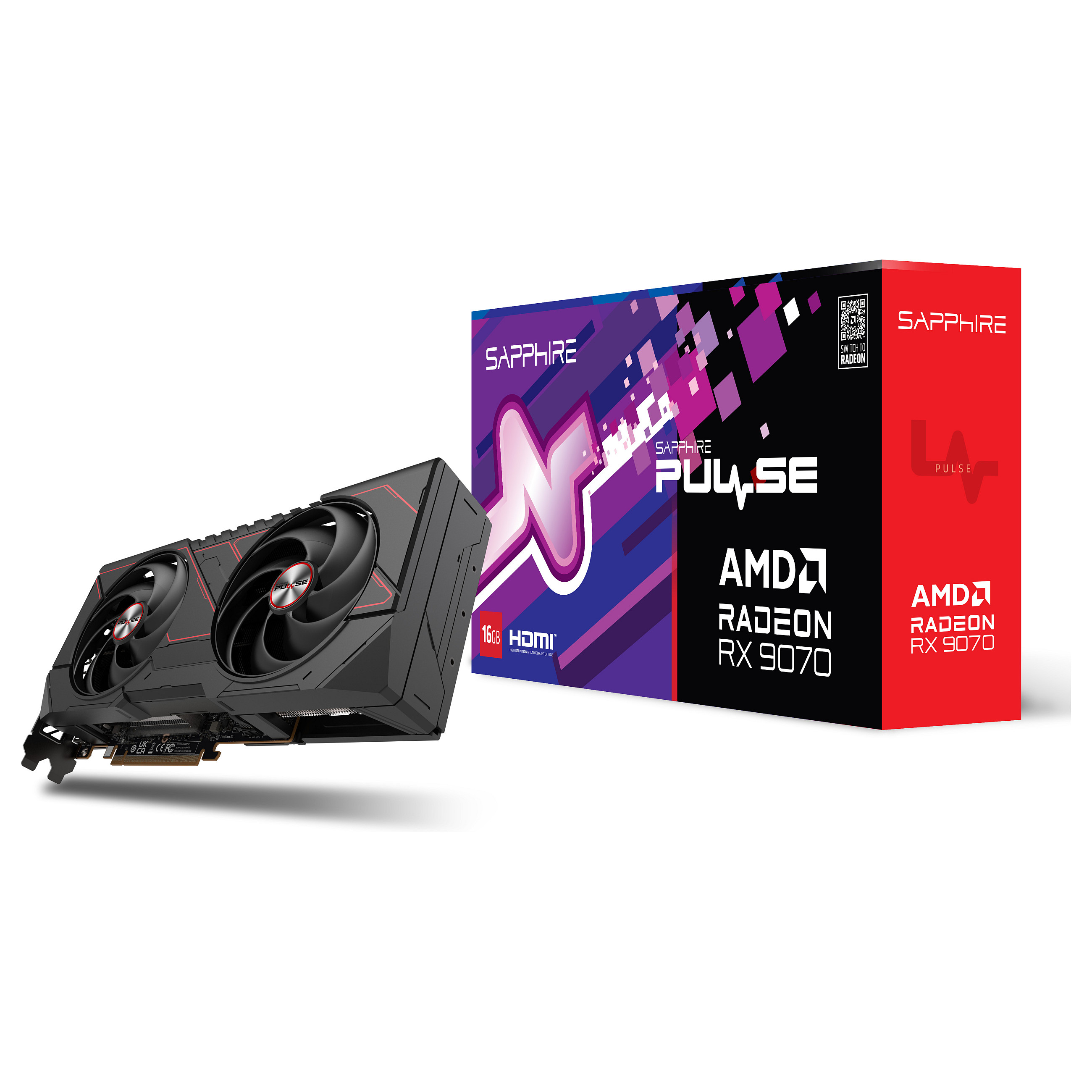 Kartelë Grafike / RX 9070 / 16 GB / Sapphire Pulse / GDDR6 / 3 - 8