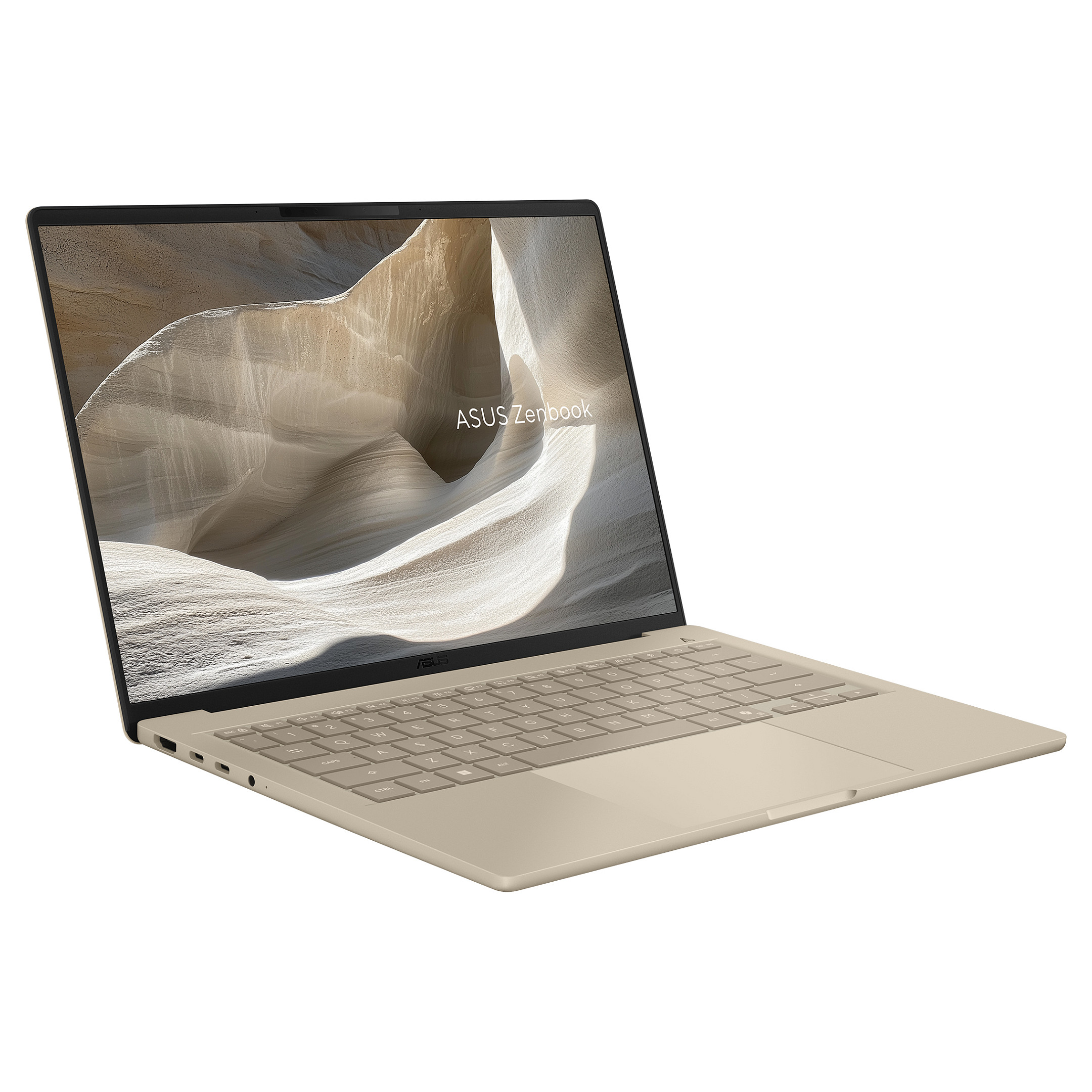 Laptop ASUS Zenbook A14 UX3407QA-QD498W / Snapdragon X1-26-100 / 16GB LPDDR5x / 1TB / 14" WUXGA OLED 60Hz / Qualcomm Adreno - Krem - 2