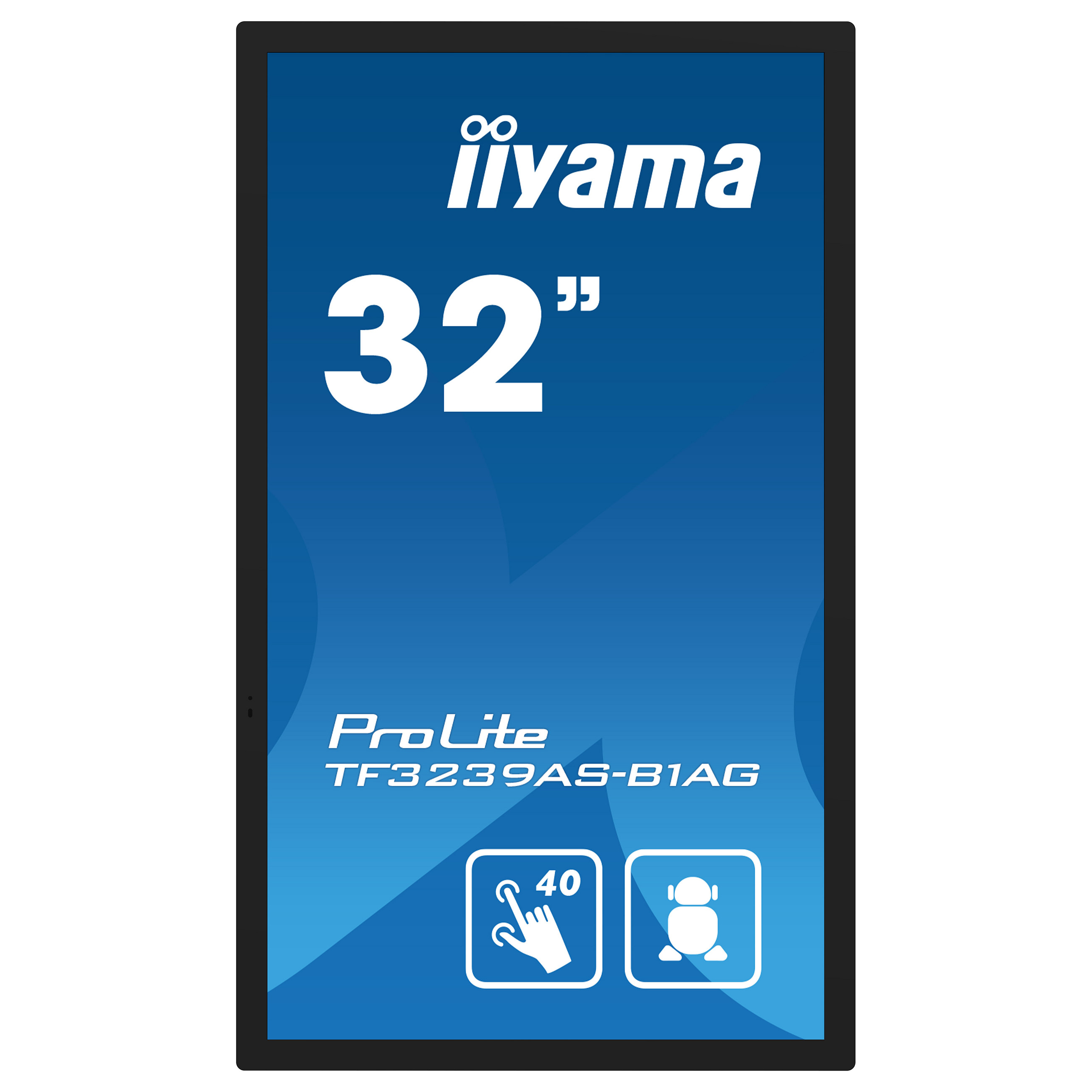 Monitor IIYAMA TF3239AS-B1AG / 31.5"/ Full HD LED IPS Multi Touch / 60Hz / 8ms / HDMI+DP - Zezë - 3