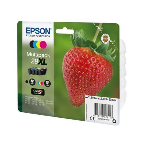 INK Epson 29XL / C13T29964012 / 11.3ml Zezë + 6.4ml Ngjyra / 470 faqe Zezë + 450 faqe Ngjyra – Shumëngjyrësh - 2