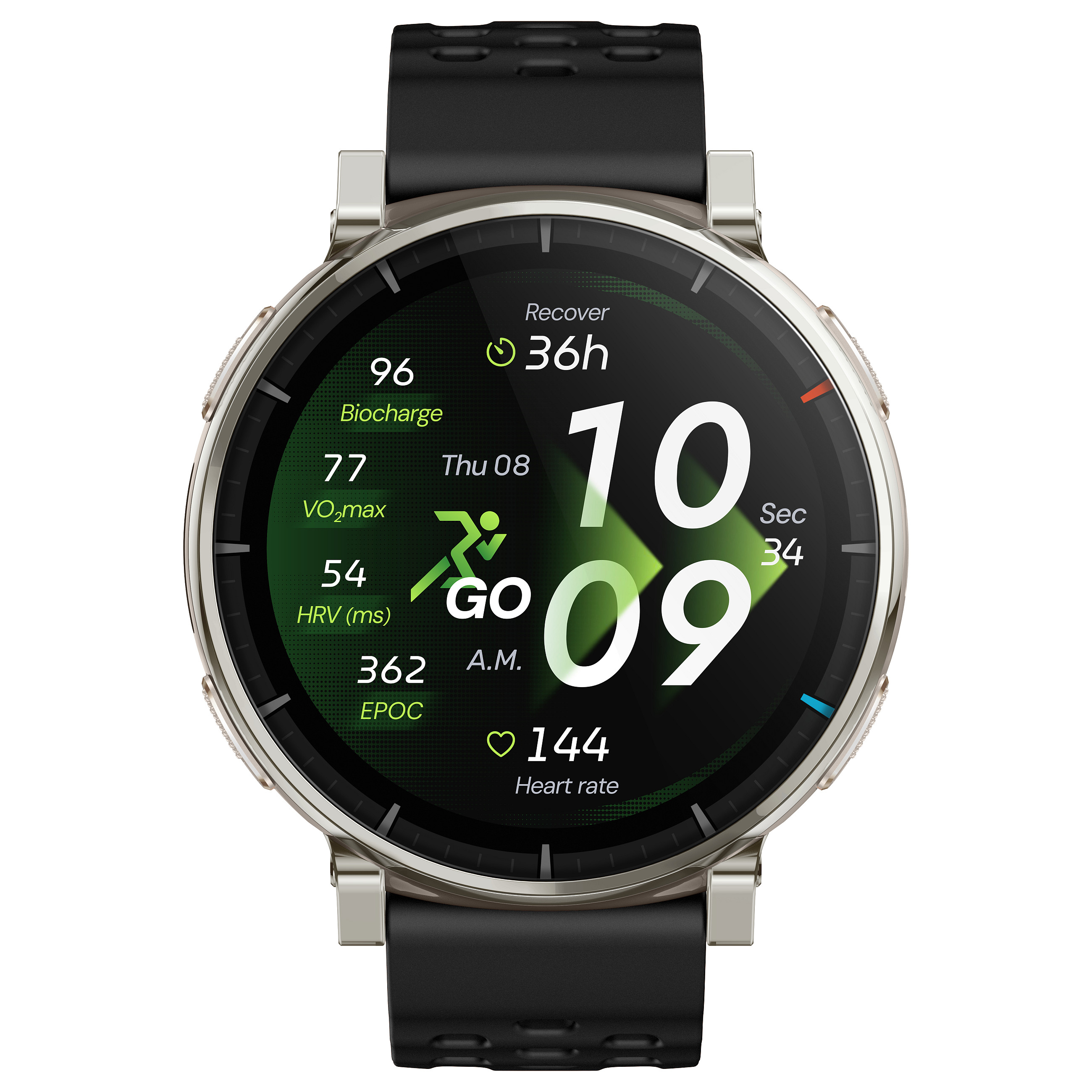 Orë e Mençur Amazfit Active 3 / GPS / Bluetooth / Rrahjet e Zemrës / SpO₂ / Monitorim i Gjumit - Argjendtë