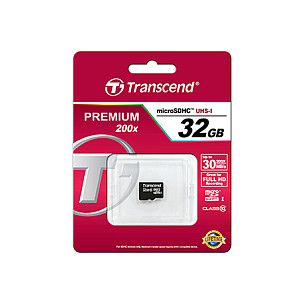 Kartë Memorie SD CARD 32GB Transcend Premium MicroSDHC 10MB/s +Adapter - 4
