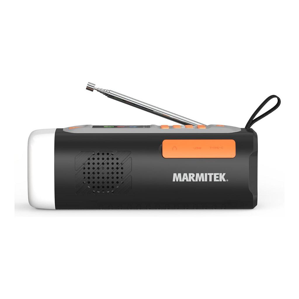 Radio portative Marmitek RESQ 200, DAB, DAB+, FM, 3 W RMS, Ekran LCD, Dalje për kufje 3,5 mm, USB-C, Me kurdisje - Zezë - 7