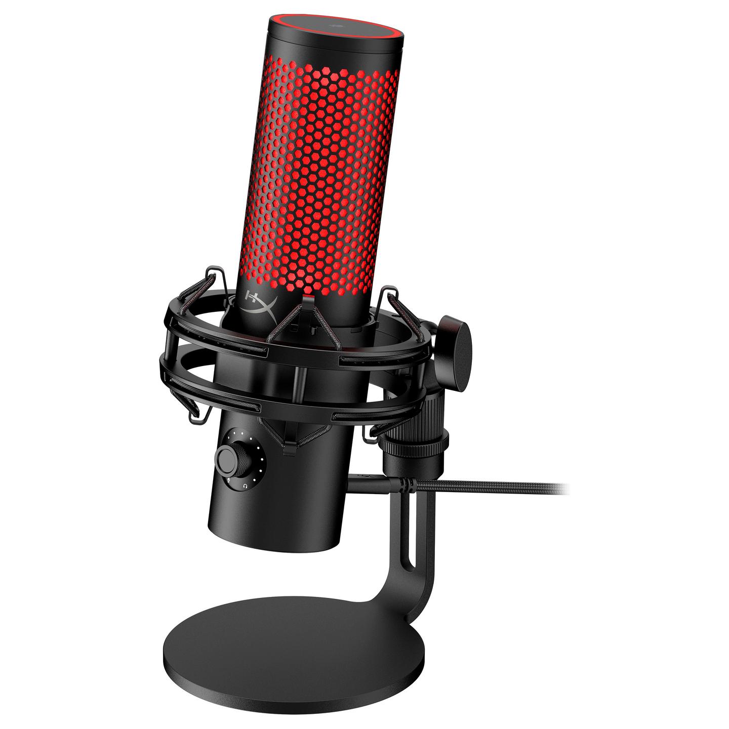 Mikrofon HyperX QuadCast 2 / USB-C / 24-bit / 96 kHz / 3 Kapsula Kondensatori 14mm / 4 Mode Regjistrimi / RGB - Zezë - 2