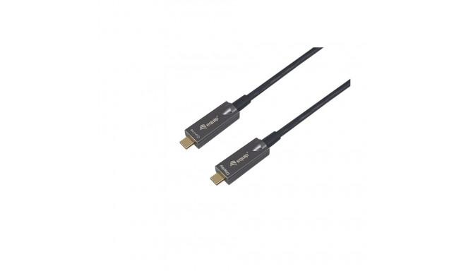 Kabllo USB Equip / USB-C në USB-C / USB 3.2 / 4K / 60W / 7.5m - Zezë - 1