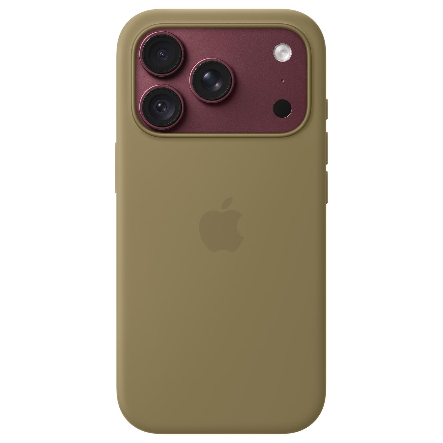 Case për Telefon Apple Silikon, MagSafe, iPhone 18 Pro - Olive - 2