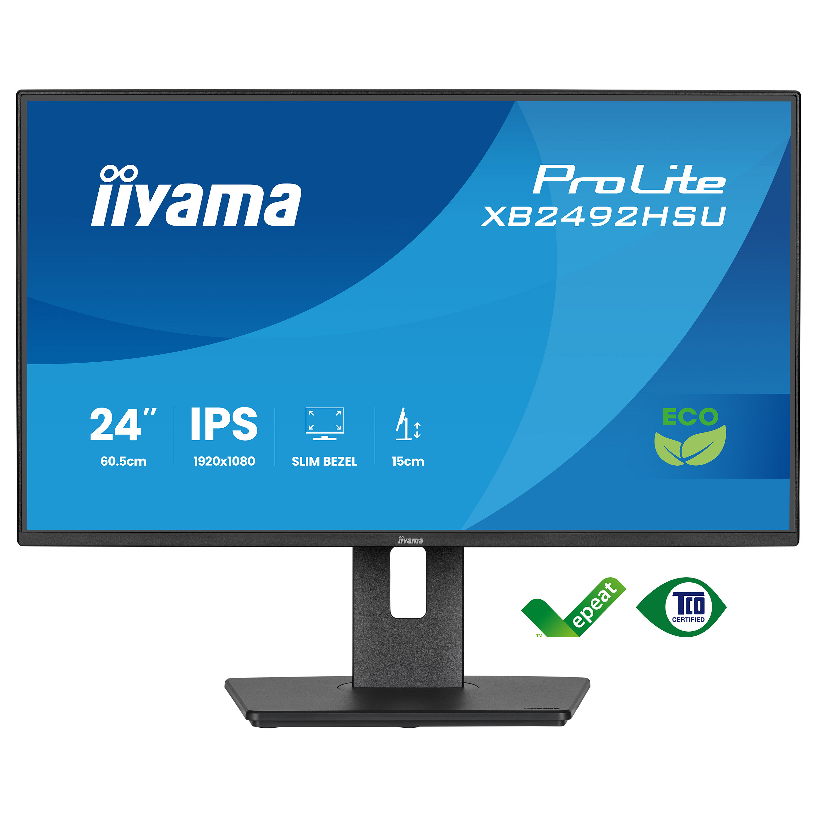 IIYAMA 60.5cm (24") XB2492HSU-B1 16:10 HDMI+DP+2xUSB IPS - 2