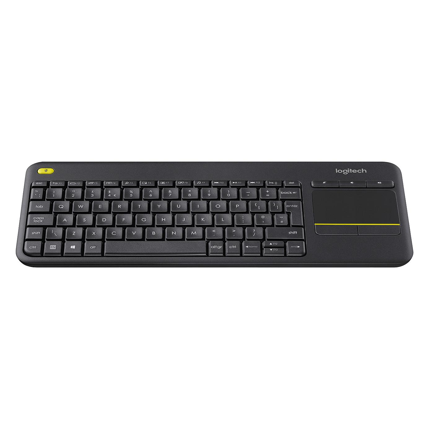 Tastierë Pa kabllo Logitech K400 Plus / 2.4 GHz Unifying / Mini / QWERTY / Pan Nordic / Touchpad - Zezë - 3