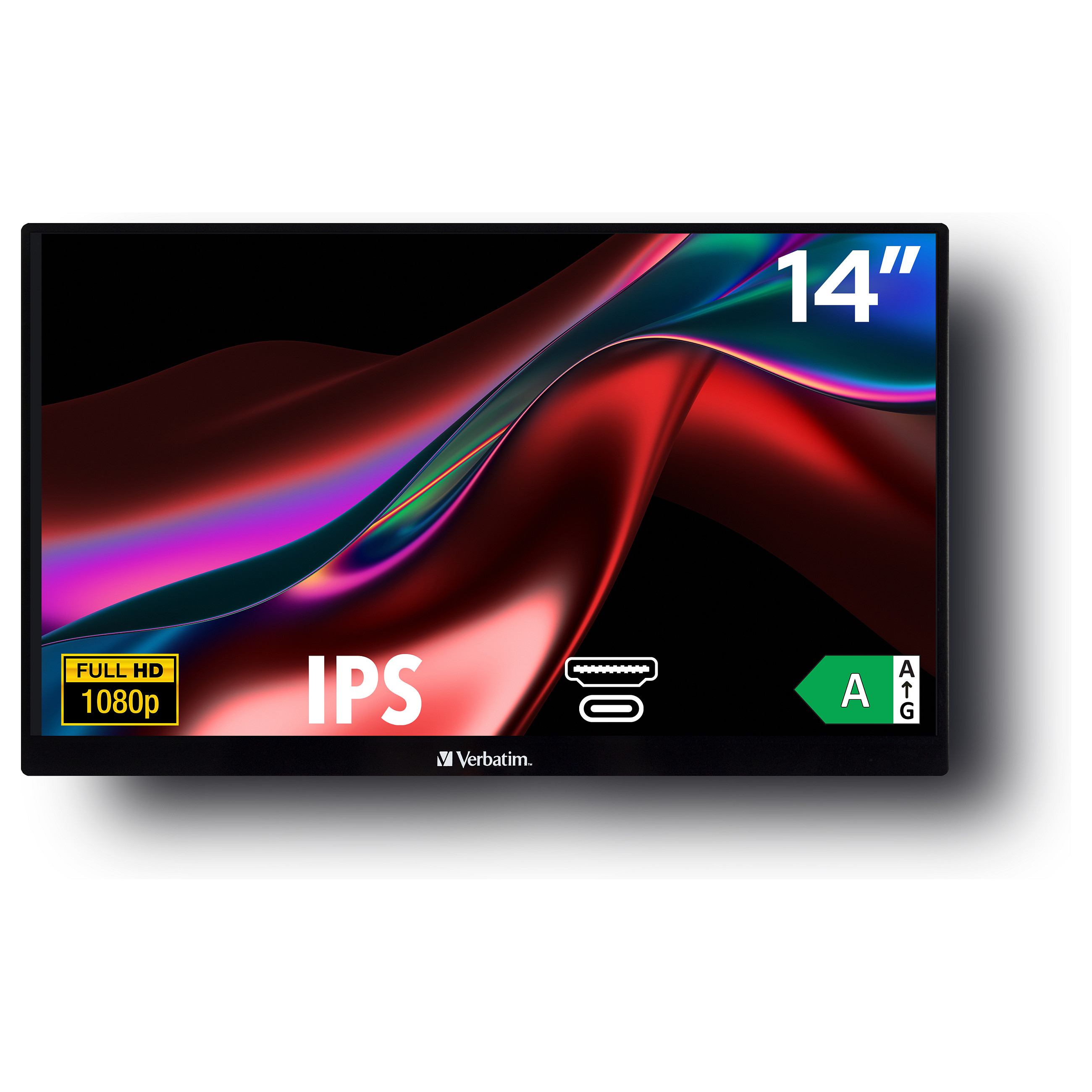 Monitor Verbatim PM-14 / 14″ / Full HD TFT/IPS LCD / 6ms / HDMI - Zezë - 2