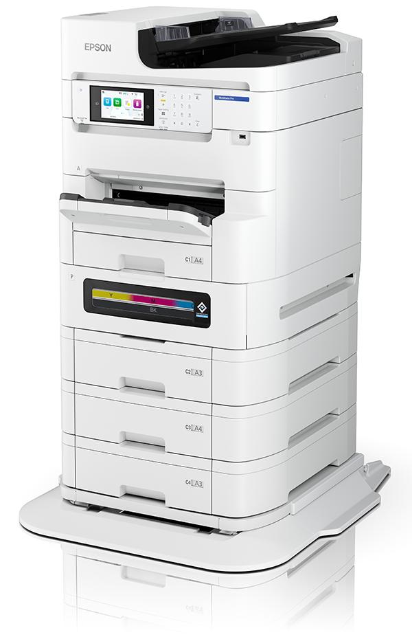Printer Multifunksional Epson WorkForce Pro EM-C8101 BA / me Ngjyra / A3 / 4-në-1 / Wi-Fi - Bardhë - 2
