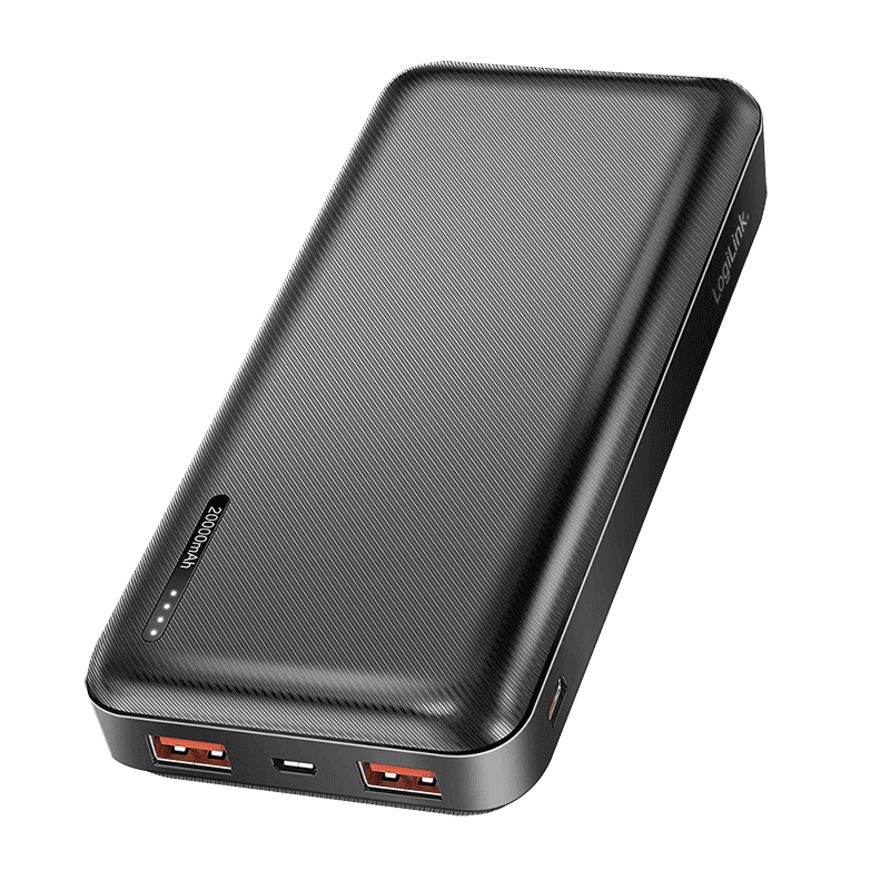 Powerbank LogiLink PA0378, 20000 mAh, LiPo, PD 20 W, QC 3.0 - Zezë