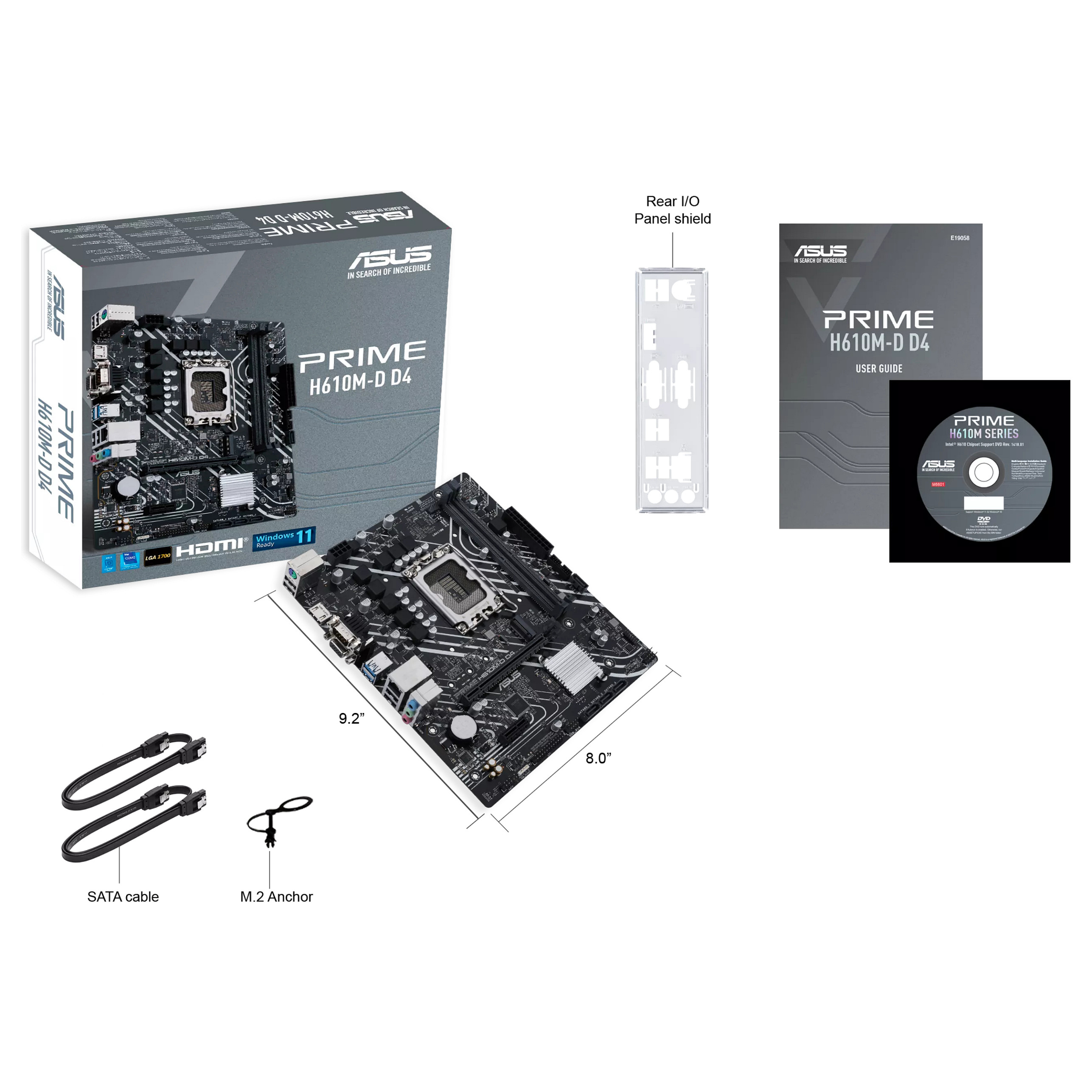 Pllakë Amë ASUS PRIME H610M-D DDR4 - 8