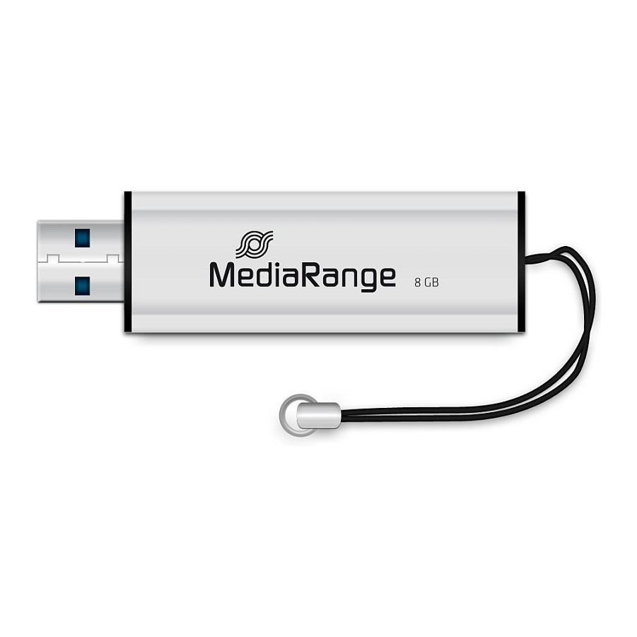 USB Flash Drive STICK 8GB MEDIARANGE MR914 3.2 Gen 1 - e zezë dhe hiri - 3