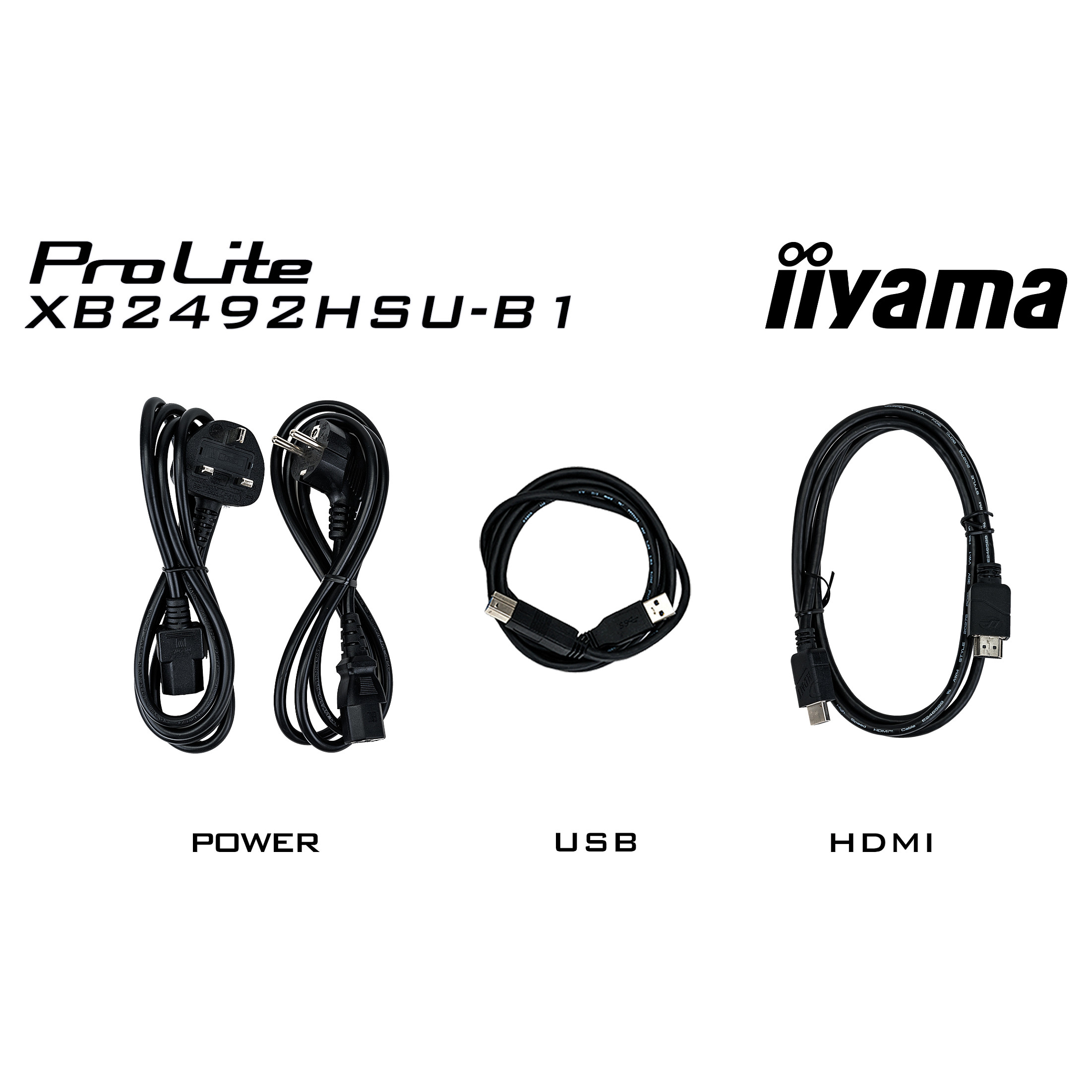 IIYAMA 60.5cm (24") XB2492HSU-B1 16:10 HDMI+DP+2xUSB IPS - 20