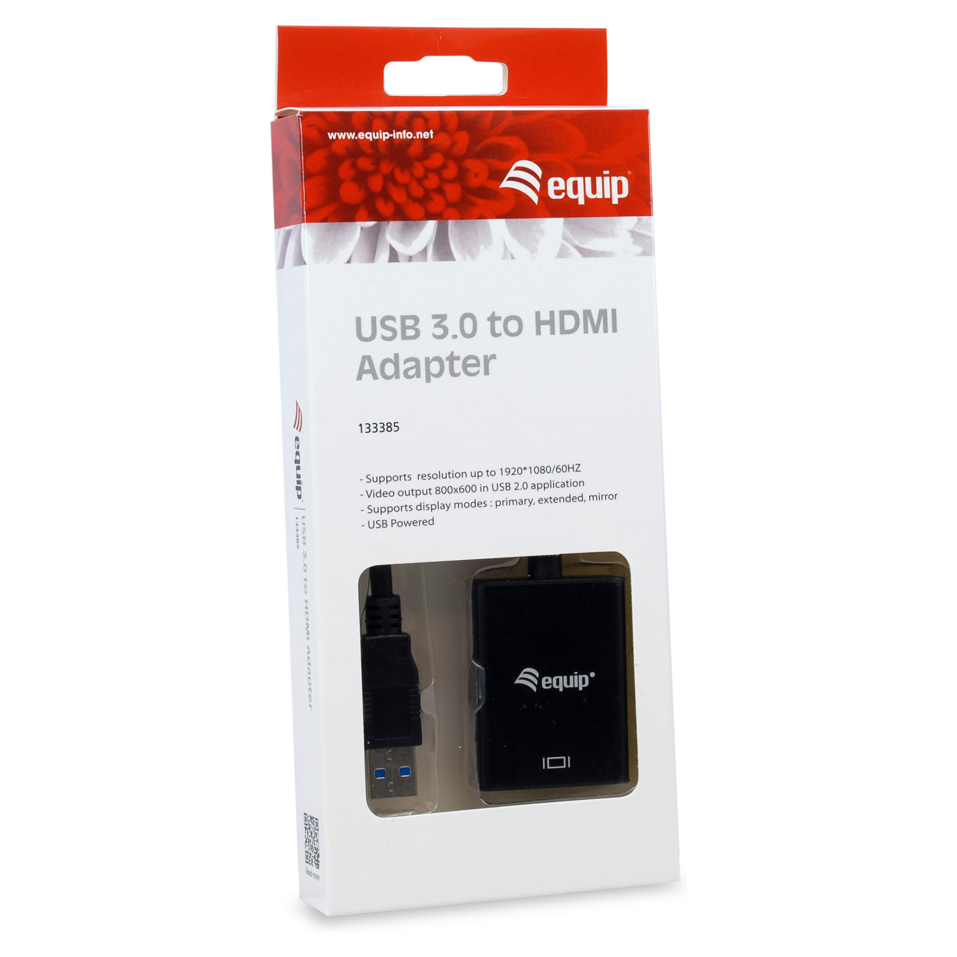 Adapter USB 3.0–HDMI / Equip / 0.15m / 1080p60Hz - Zezë - 4