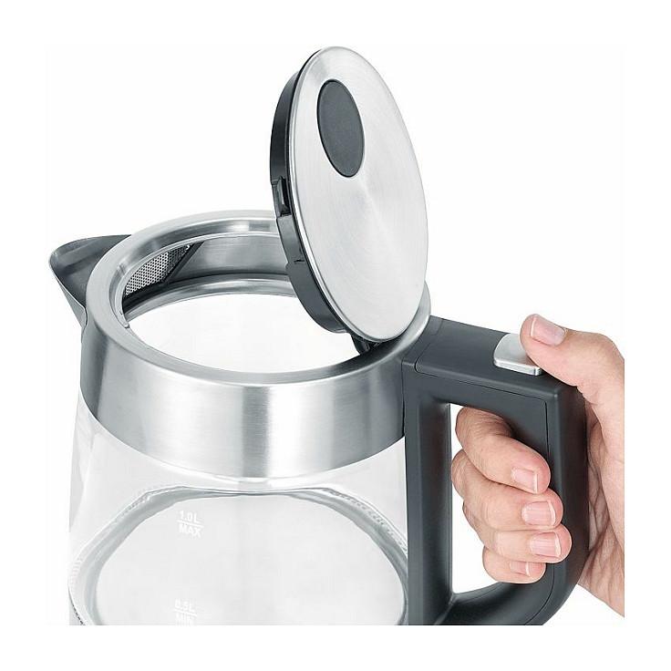 Çajnik Elektrik Severin WK 3468, 1L, 2200W, Xham, Çelik Inox, 360° – Zezë, Transparente - 4