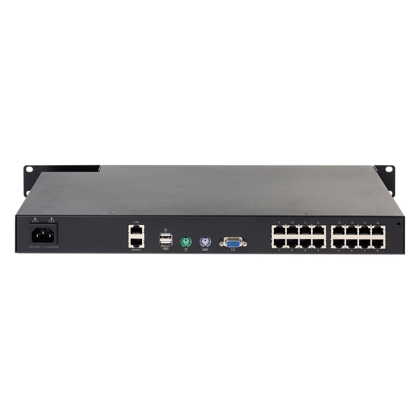 KVM Switch APC KVM1116R, 16 porta, VGA, KVM over IP, Virtual Media, Rack 1U - Zezë - 2