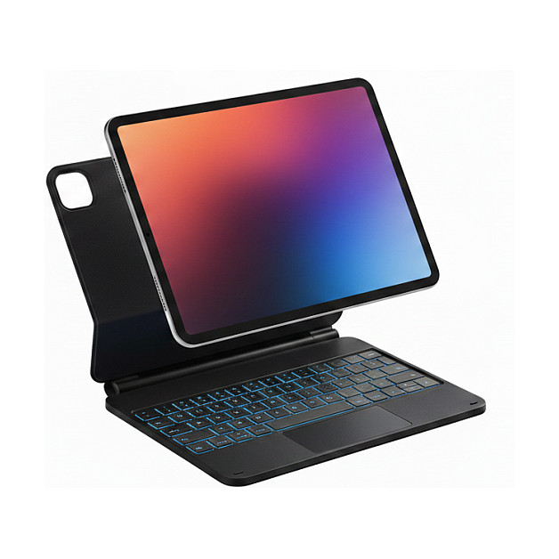 Tastierë Inateck iPad 11"/10.9" / QWERTZ / RGB - Grafit