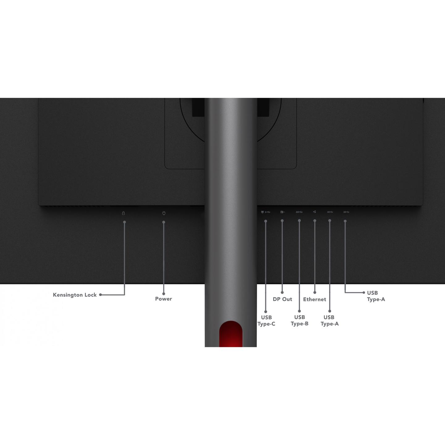 Monitor Lenovo ThinkVision P27h-30, 27", QHD IPS, 60Hz, 4ms, HDMI+DP+USB-C+USB - Zezë - 9