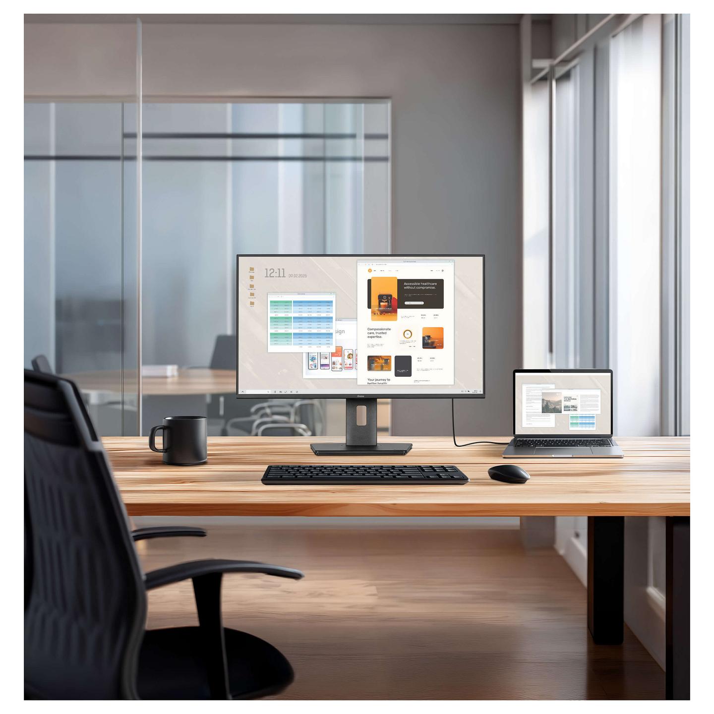 Monitor iiyama ProLite XB2797HSN-B1 / 27" / Full HD IPS / 100Hz / USB Hub 3.2 - Zezë - 21