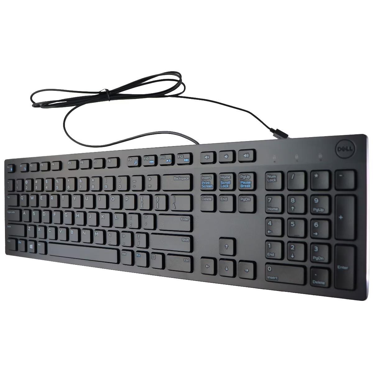 Tastierë me kabllo Dell KB216 / USB / Full-Size / Plunger / QWERTY US - Zezë