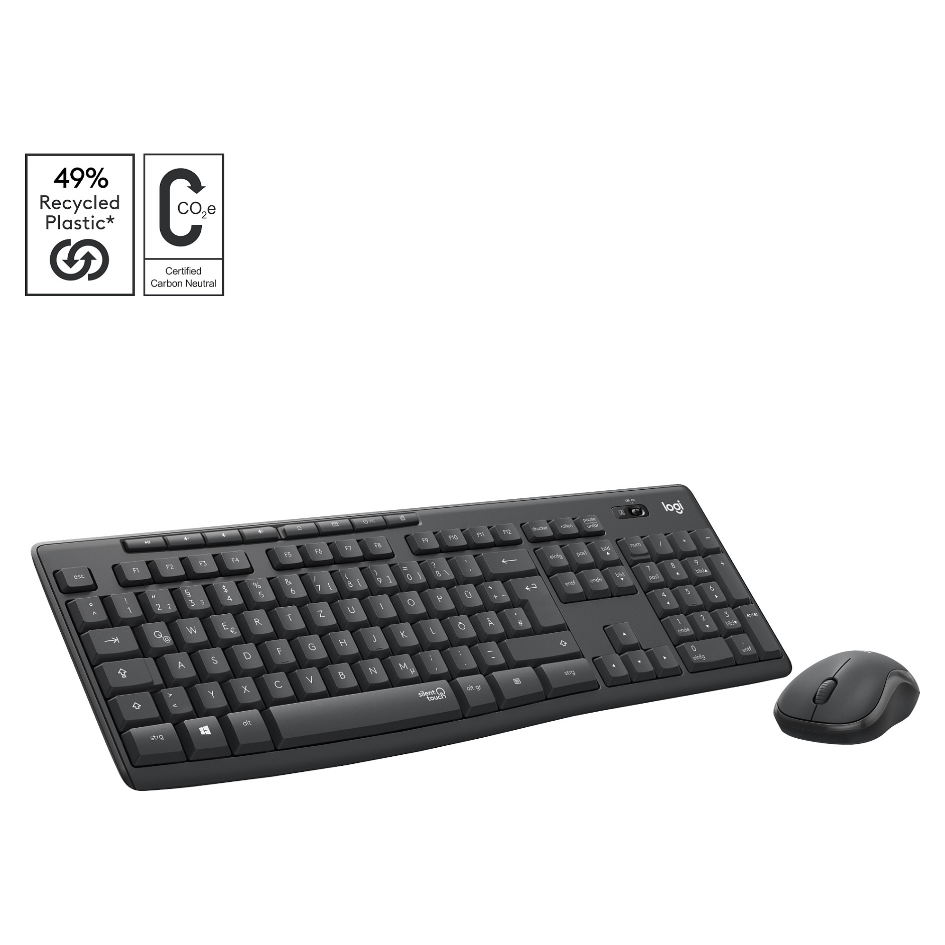 Combo (Tastierë & Maus) Logitech MK295 Silent Wireless Combo / Wireless / US - Zezë - 1