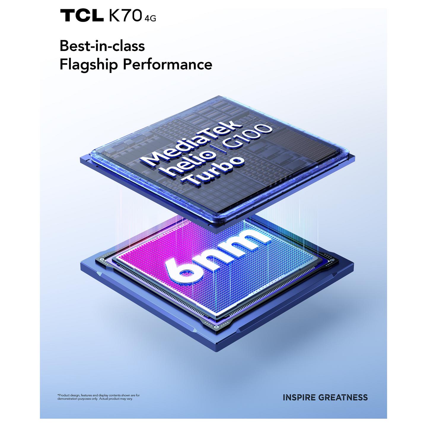 Telefon i Mençur TCL K70 4G / 6.8" HD+ / 120 Hz / MediaTek Helio G100 Turbo / 4 GB RAM / 128 GB / Dual SIM / 50 MP / 5200 mAh / IP64 - Zezë - 9