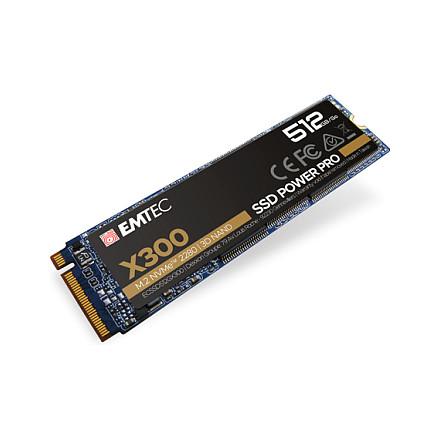 SSD e Brendshme EMTEC X300 / 512GB / M.2 2280 / NVMe PCIe 3.0 x4
