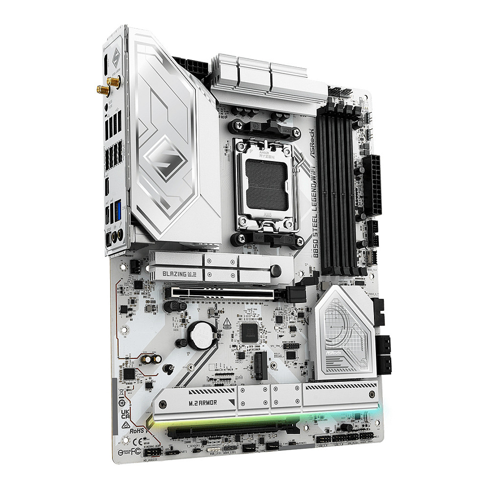 Pllakë Amë AMD AM5 ASROCK B850 Steel Legend WiFi / DDR5 / ATX / HDMI - 4