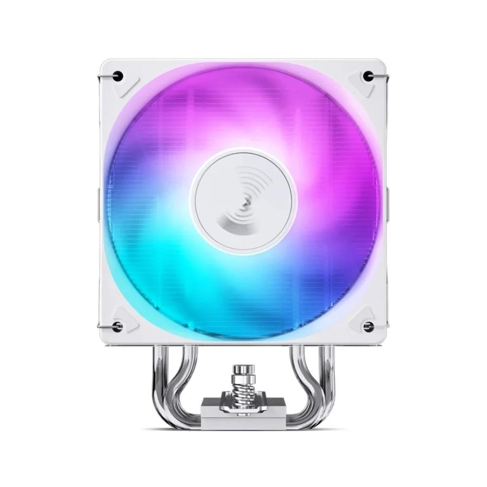 Ftohës për Procesor Jonsbo CR-1000MAX V2 / 220W TDP / 6×6mm Heatpipe / 120mm PWM Fan / ARGB / LGA115x/1200/1700/1851 / AM4/AM5 – Bardhë - 2