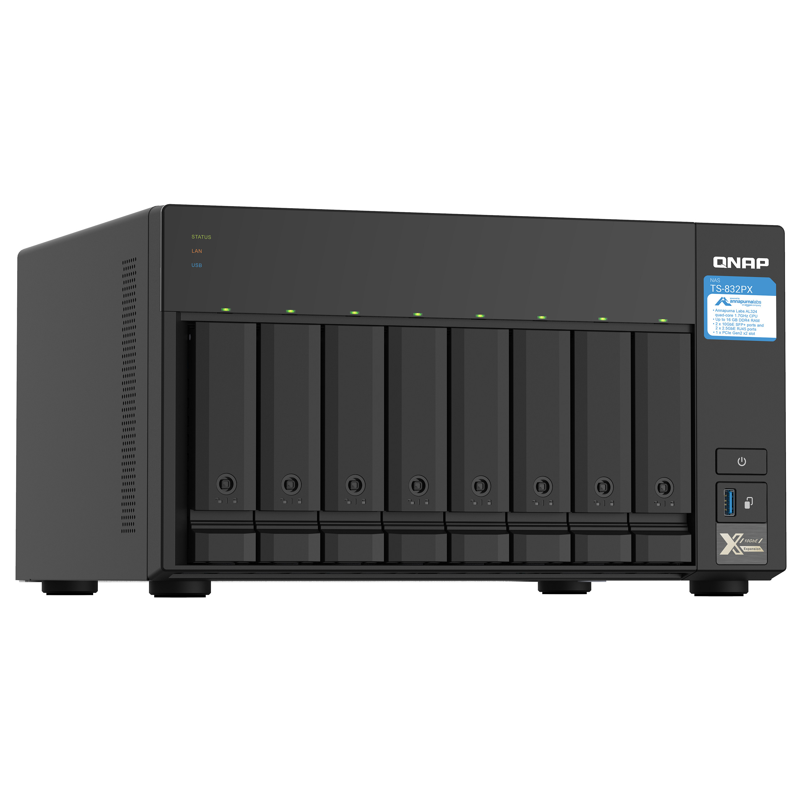 NAS QNAP TS‑832PX‑4G / 8‑Bay - 2