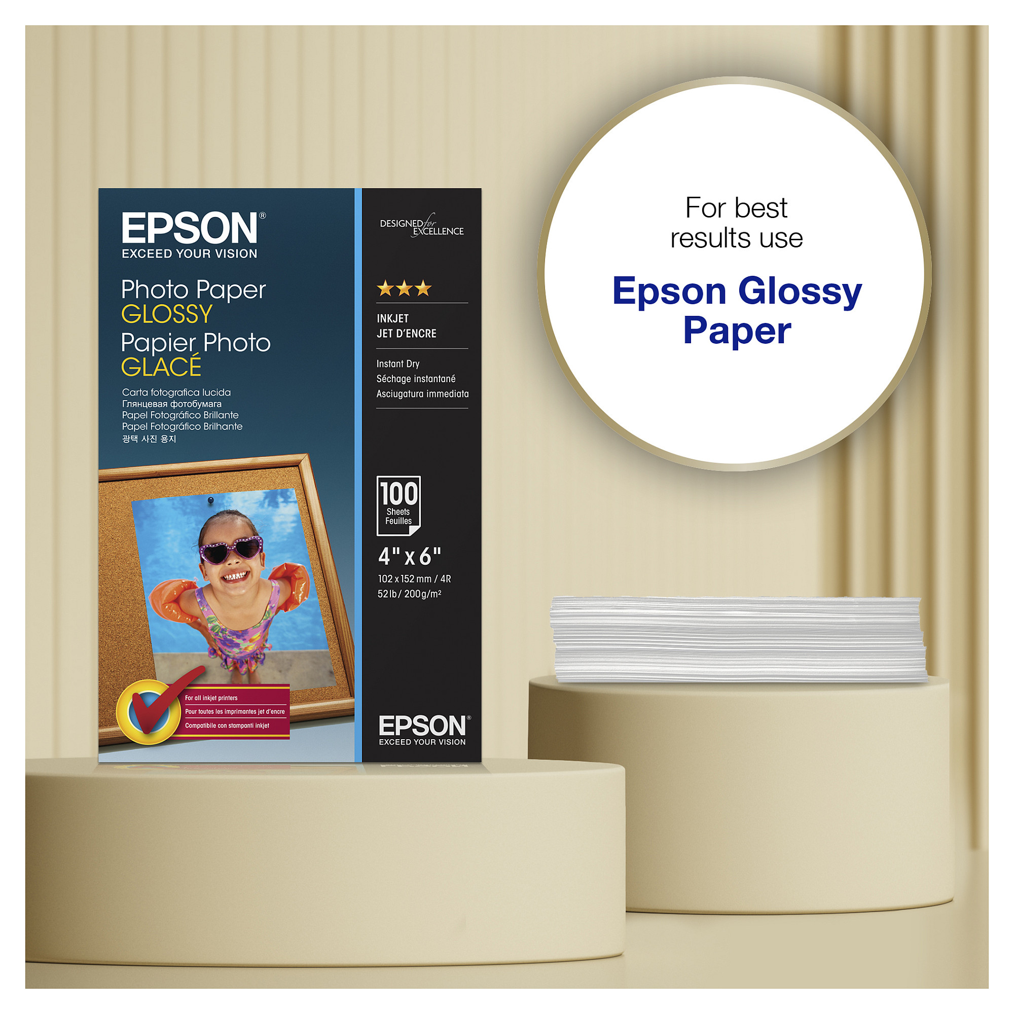 Letër Epson C13S042548 / 10 × 15 cm / Photo Paper - 5