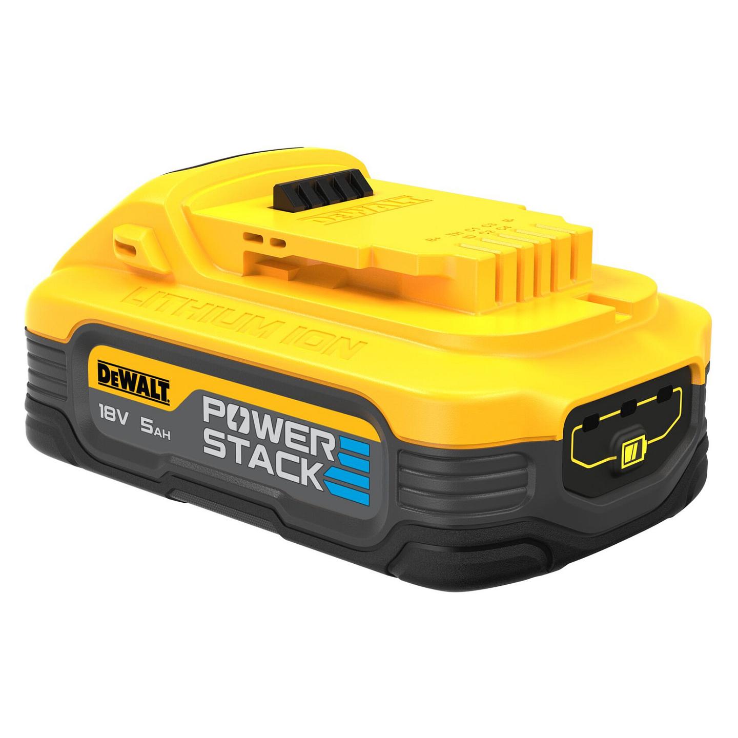Set Bateri DeWALT DCBP518H2-XJ XR POWERSTACK, 18V, 2×5Ah, Li-Ion - Verdhë/Zezë - 5