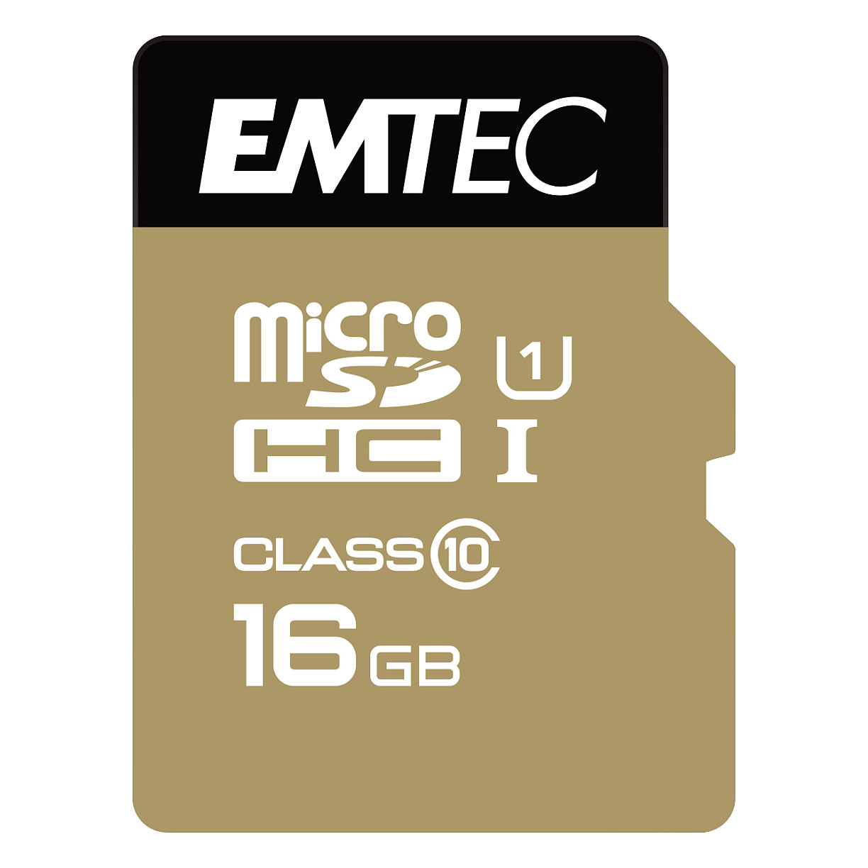 Kartë Memorie SD CARD Emtec m16GB UHS-I U1 EliteGold + Adapter - 1