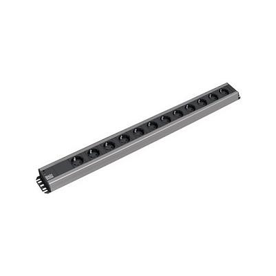 Zgjatues Prizash Bachmann 300.002, 12x Schuko, 2 m, 16 A, 3680 W, pa Ndërprerës – Gri/Zezë