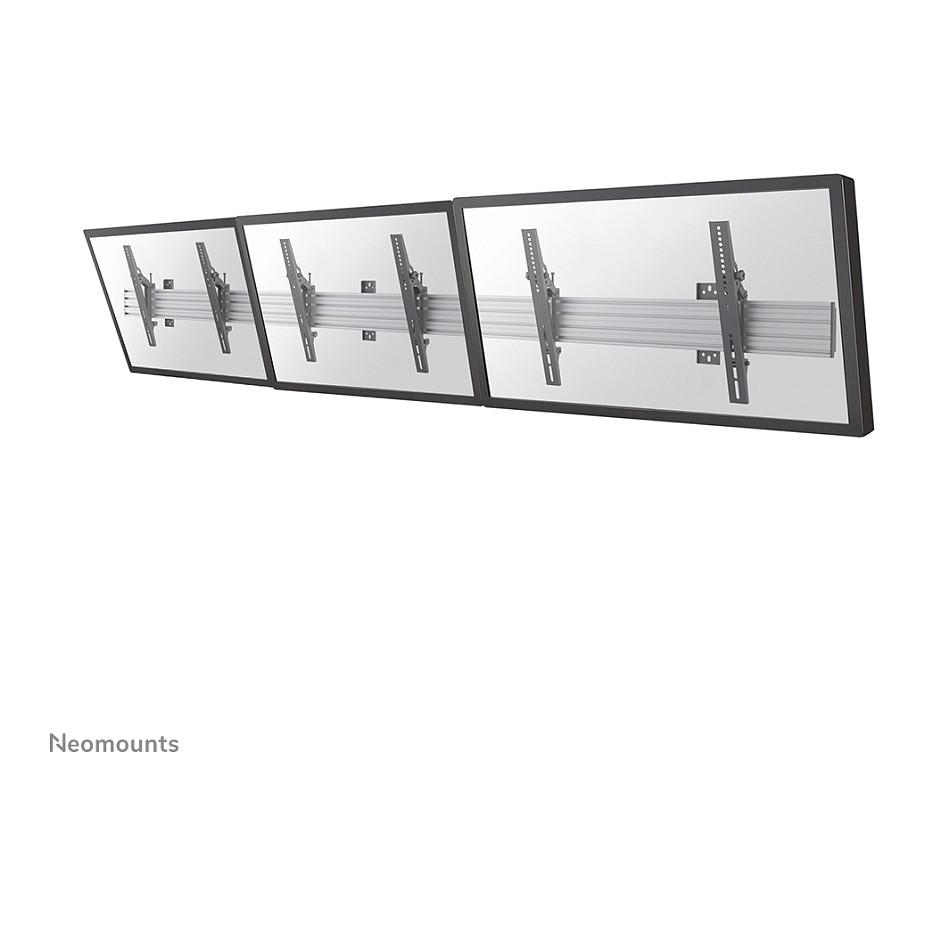 Mbajtëse Muri për Monitor Neomounts NMPRO-WMB3 / 3 Monitorë / 32"-55" / 30kg për Monitor / Tilt 21° - Zezë