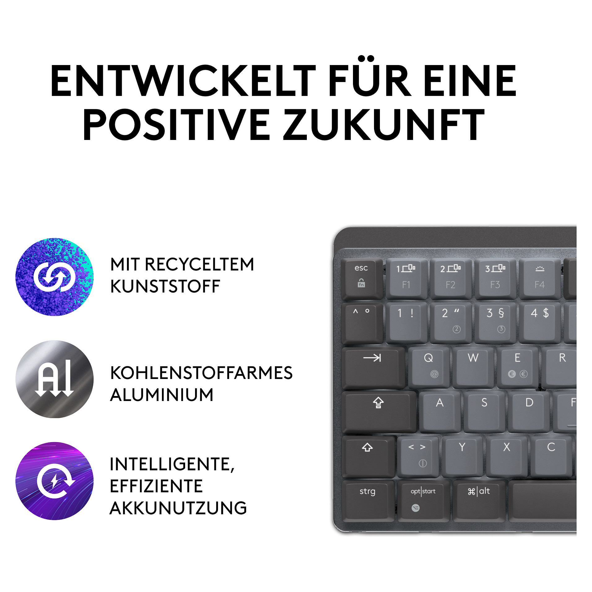 Tastierë Gaming Logitech Master Series MX Mechanical Mini Wireless / QWERTZ - Gri - 6