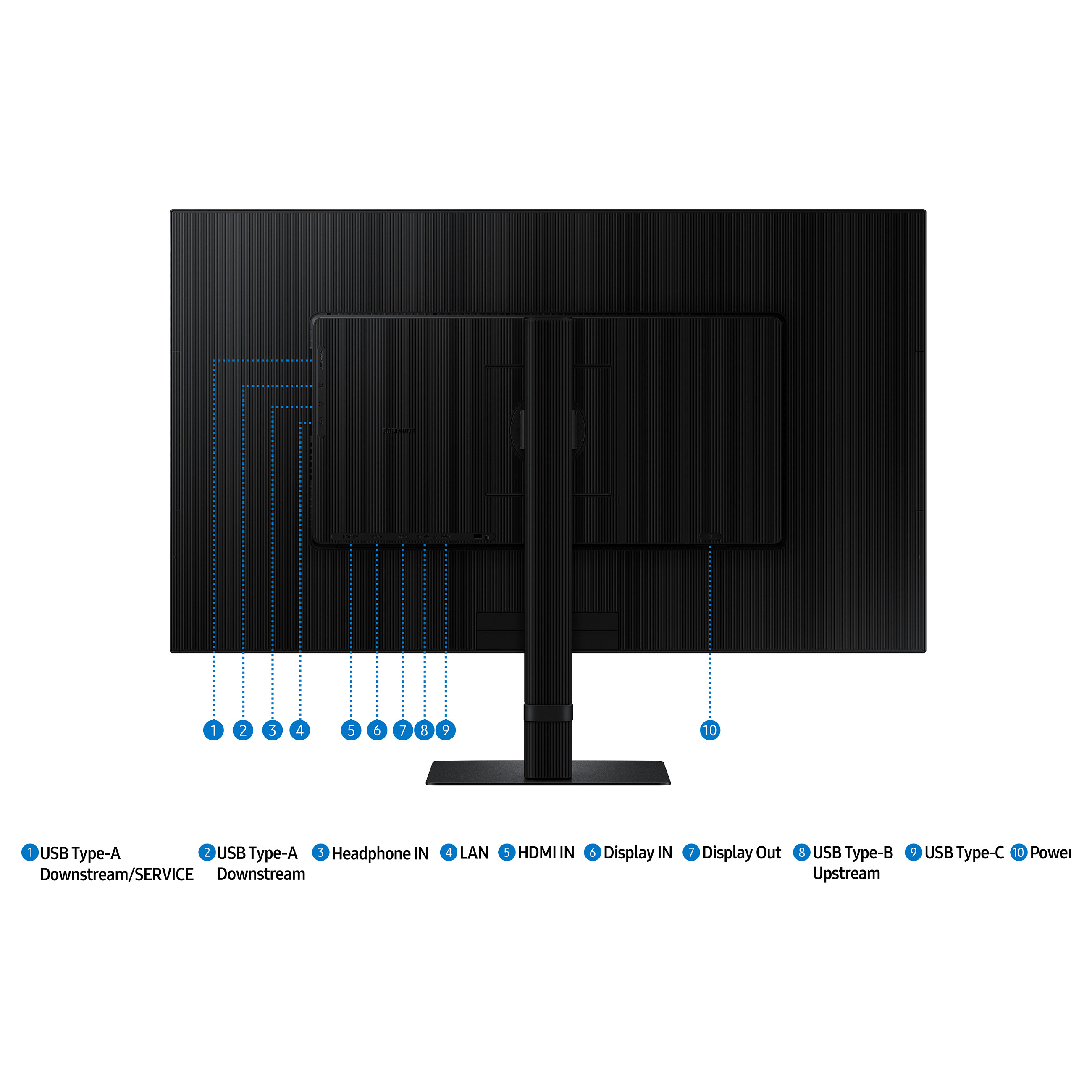 Monitor Samsung LS32D600UAUXEN / 32" / Quad HD IPS / LCD / 100 Hz / 5 ms / HDMI+USB+DP+HDCP - Zezë - 15