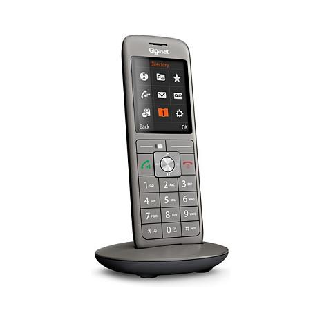Telefon VoIP Gigaset CL660HX / S30852-H2862-R101 / DECT / GAP / CAT-iq 2.0 / Ekran TFT 2.4" / HD Voice / 400 Kontakte / Hands-Free / Jack 2.5 mm – Antracit - 3