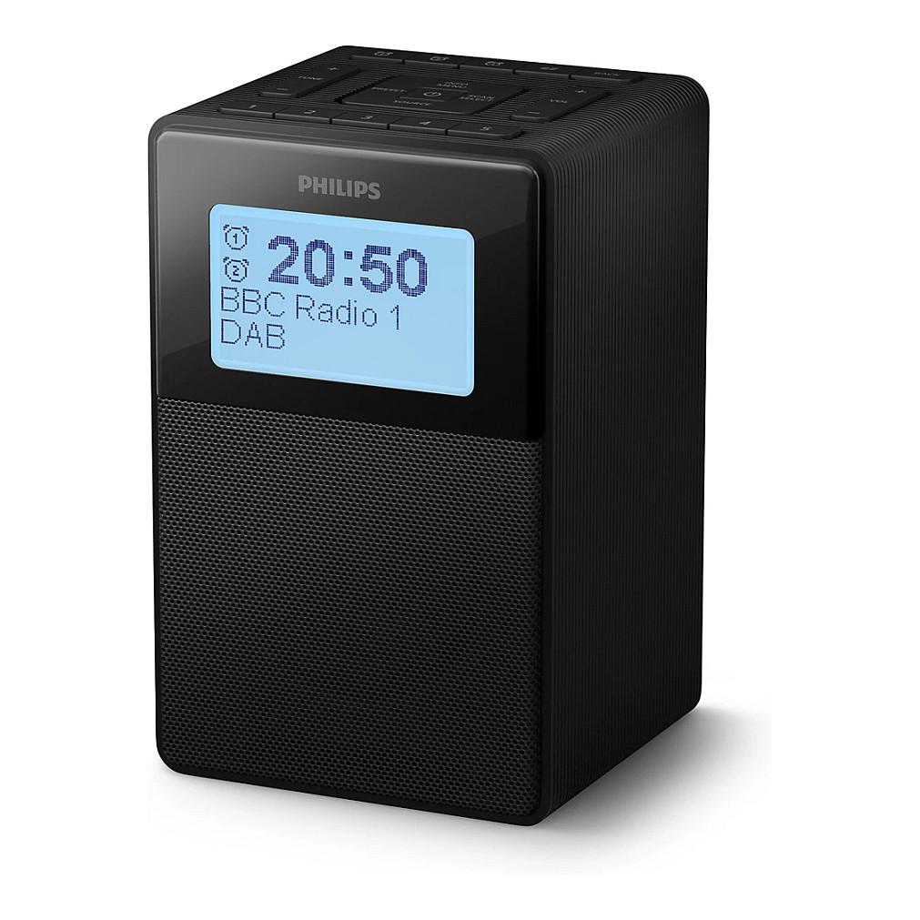 Radio me Orë Philips TAR5100/10, DAB+, FM/RDS, Bluetooth 5.3, Alarm, LCD, 2.5W - Zezë - 2