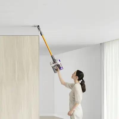 Fshesë Elektrike Dyson V8 Absolute, 2-në-1, 115 AW, 40 Min, 0.54L, 425W - Argjend, Verdhë - 3