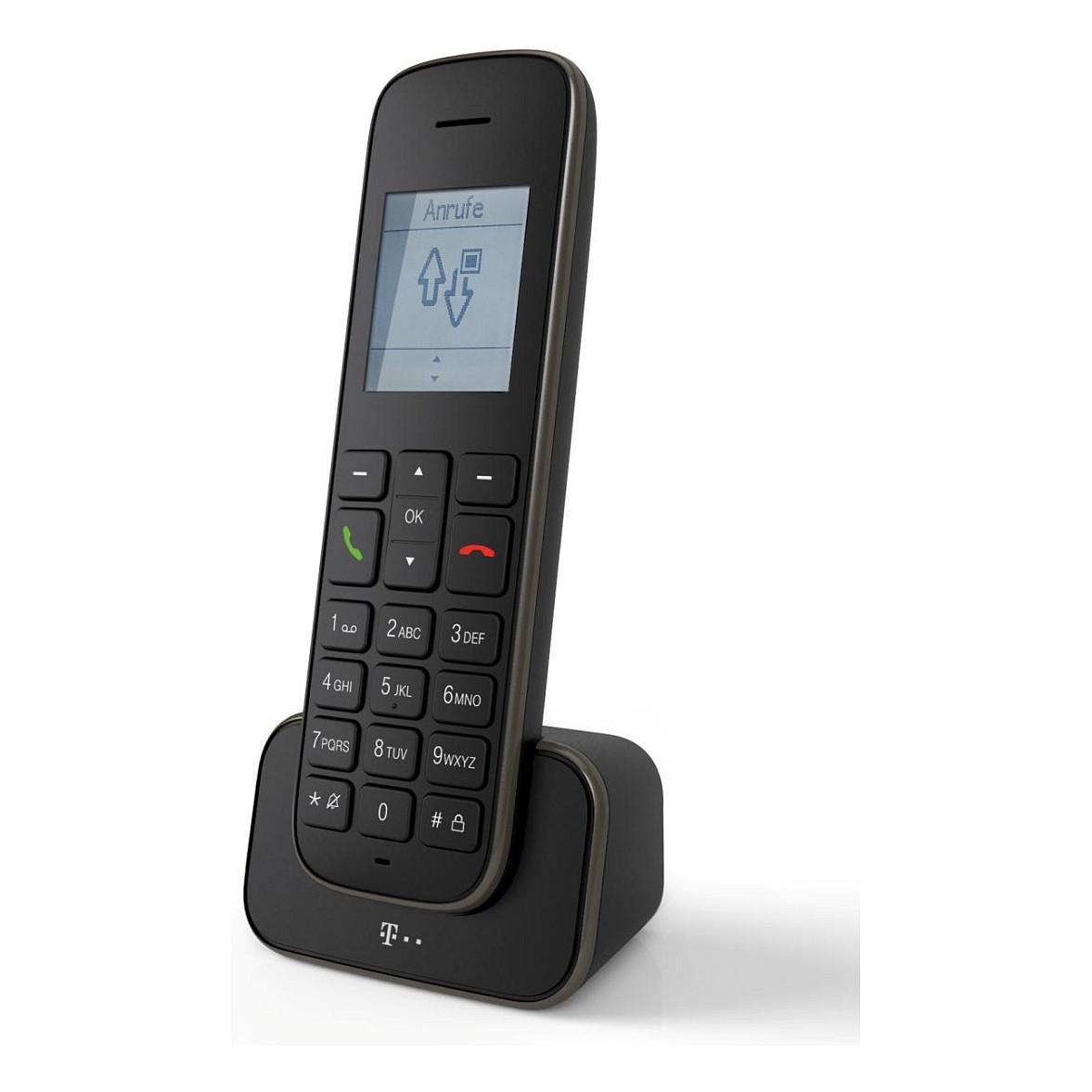 Telefon i Thjeshtë Telekom Sinus 207 Pack, DECT, Hands-Free - Zezë