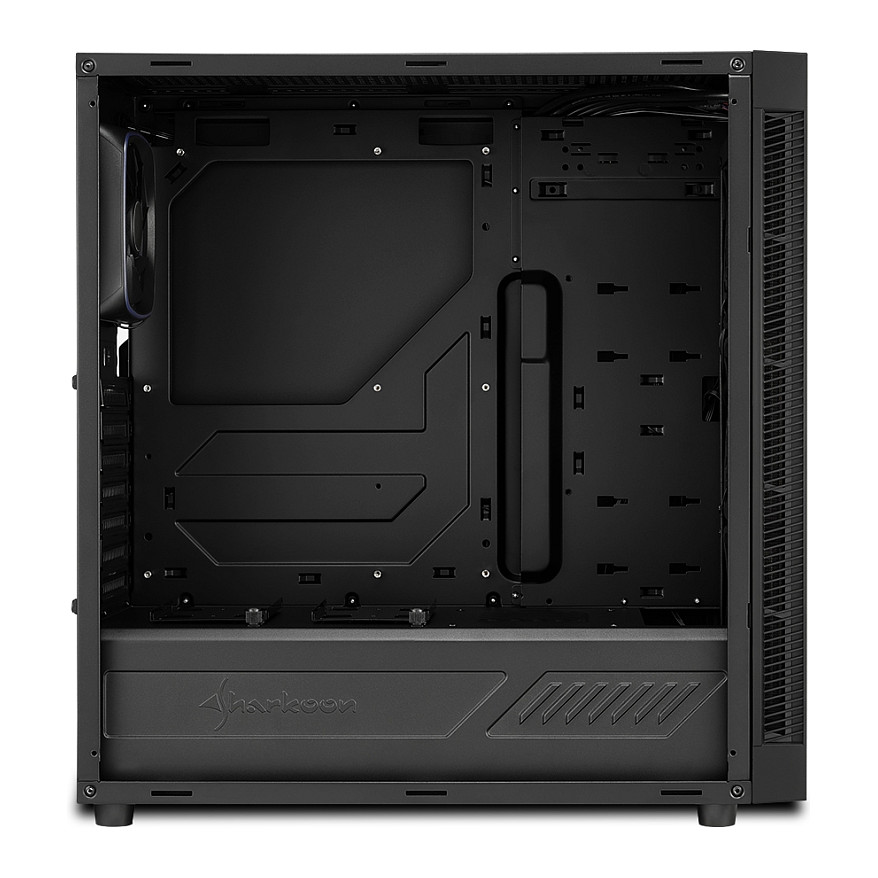 Kasë Sharkoon TG6 RGB Midi Tower Glass Window LED RGB Fans - Zezë - 5