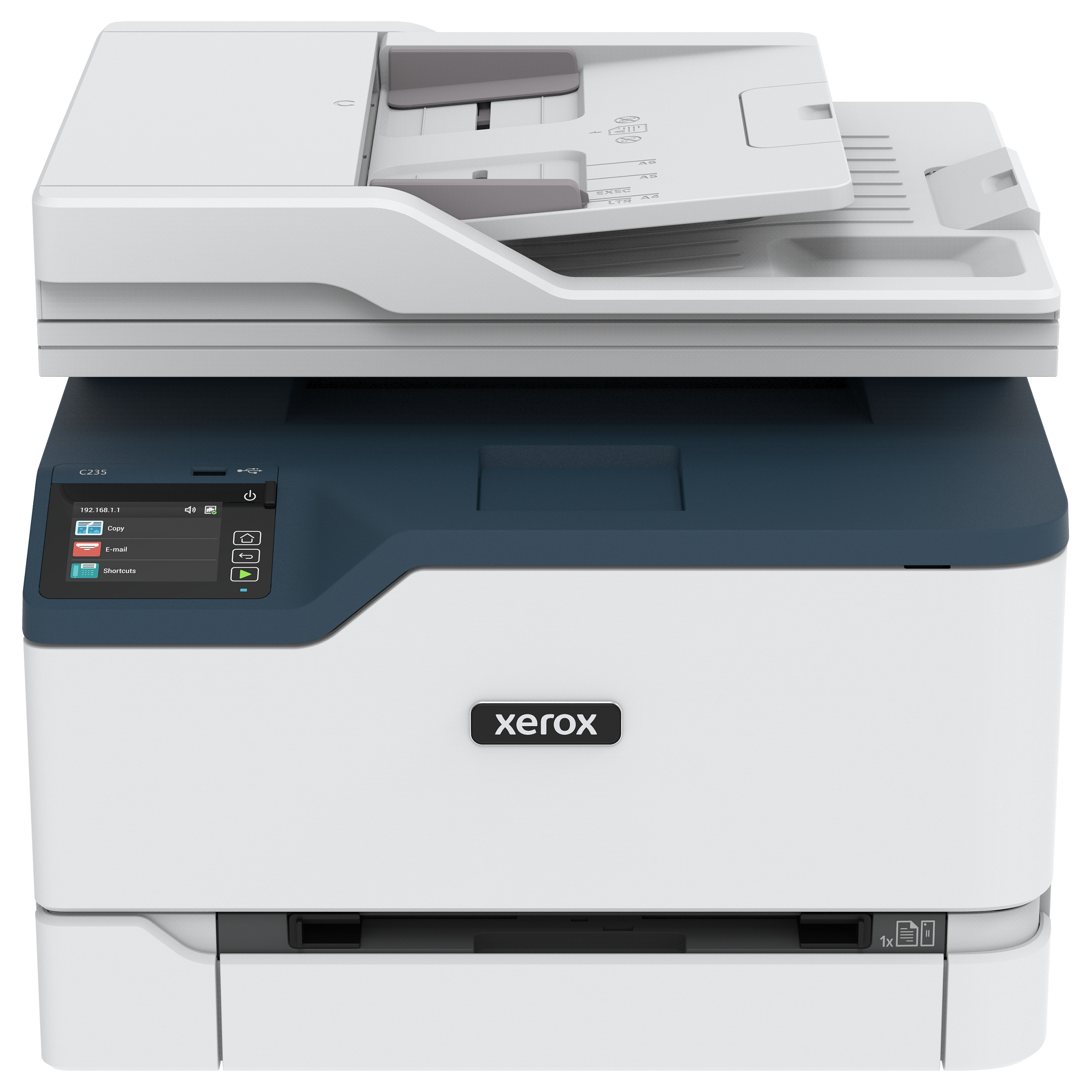 Printer Inkjet Laser Xerox C235 / 4-in-1 / A4 / LAN WLAN / ADF Duplex - Bardhë / Blu - 1