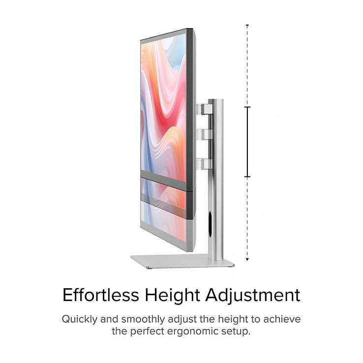 Monitor Datalogic Alogic Clarity Pro 65WPD / 27" 4K UHD 60Hz IPS / Webcam 8MP + USB-C / Hiri - 3