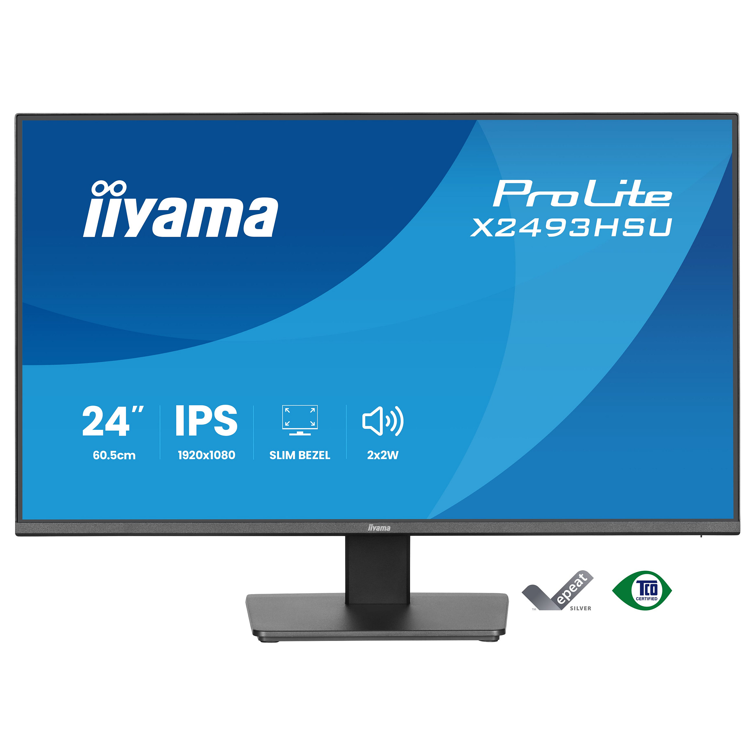 Monitor iiyama ProLite X2493HSU-B1 / 24"/ Full HD IPS LED / 120Hz / 1ms / HDMI+DP - Zezë - 2