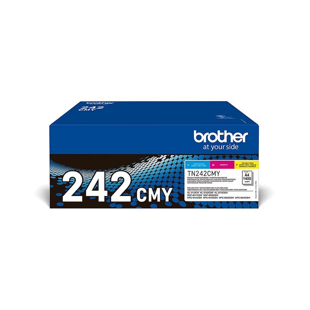 Toner Brother TN-242CMY / Multipack / 4,200 faqe – Blu/Rozë/Verdhë - 1