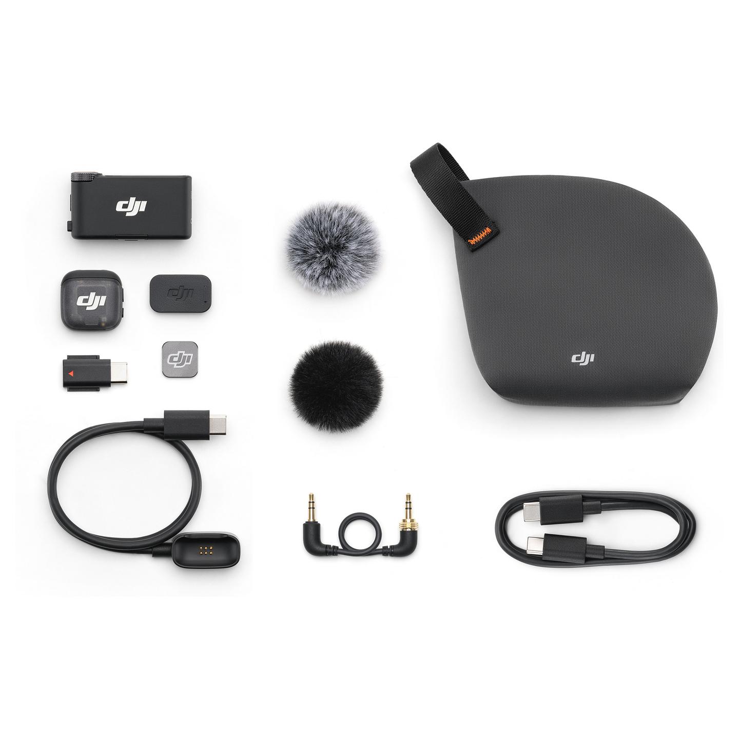 Mikrofon DJI Mic 3, 1 Transmetues, 1 Marrës - Zezë - 2