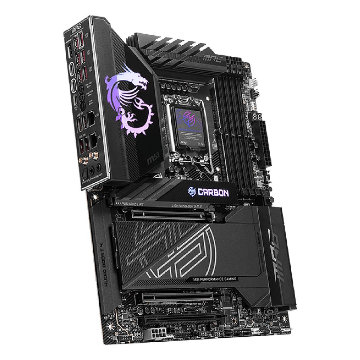 Pllakë Amë MB Intel MSI MPG Z890 CARBON WIFI, LGA1851, Z890, ATX, DDR5, WiFi 7 - 4