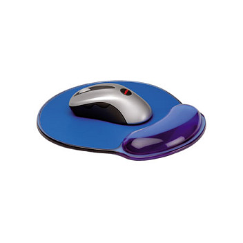 Mauspad ROLINE Silikon / 227 x 250 x 22mm / Mbështetëse e Integruar për kyçin e dorës - Blu